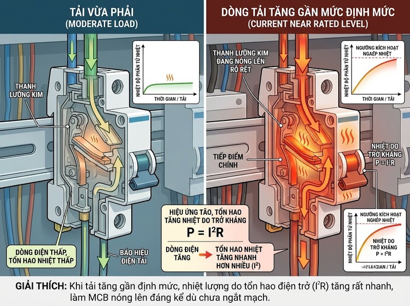 Vì sao MCB bị nóng bất thường?